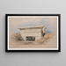 Dendérah (Dandara), Dezember 1838 - David Roberts — gerahmtes Bild an der Wand