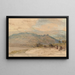 Vue lointaine de Sébaste, ancienne Samarie - David Roberts — gerahmtes Bild an der Wand