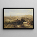 Edinburgh vom Schloss - David Roberts — gerahmtes Bild an der Wand