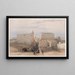 Großes Gemälde vom Tempel von Luxor - David Roberts — gerahmtes Bild an der Wand