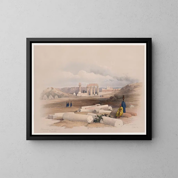 Hermont Armant alten Hirmonthis, 26. November 1838 - David Roberts — gerahmtes Bild an der Wand