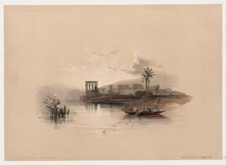 Île de Phil sur le Nil en Nubie - David Roberts — Ansicht des Kunstwerks