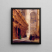 Chapelle du King's College Cambridge - David Roberts — gerahmtes Bild an der Wand