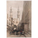 Reproduktion des Gemäldes Minaretts und großer Eingang der Metwaleys in Kairo - David Roberts