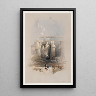 David Roberts - Part of the hall of columns at Karnak Thebes.webp