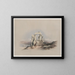 Ruinen des Tempels von Kardeseh Qirts in Nubien - David Roberts — gerahmtes Bild an der Wand
