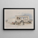Tempel in Wady Dabod, Wadi Dbd, Nubien - David Roberts — gerahmtes Bild an der Wand