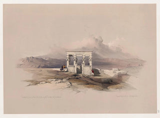 Tempel der Isis auf dem Dach des großen Tempels von Dendara - David Roberts — Ansicht des Kunstwerks