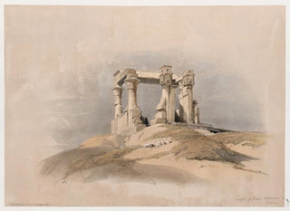 Tempel des Wady Kardassy Qirts in Nubien - David Roberts — Ansicht des Kunstwerks