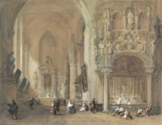 L'église de Dixmude, Flandre-Occidentale - David Roberts — Ansicht des Kunstwerks
