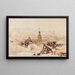 Die Zitadelle von Tanger, Marokko - David Roberts — gerahmtes Bild an der Wand