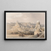 Die Zitadelle von Kairo, Residenz von Méhémet Ali - David Roberts — gerahmtes Bild an der Wand