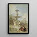 La Fontaine auf dem Prado Madrid - David Roberts — gerahmtes Bild an der Wand
