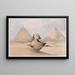 Die große Sphinx Pyramiden von Gizeh Gizeh 17. Juli 1839 - David Roberts — gerahmtes Bild an der Wand