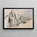 Le Grand Temple d'Abou Simbel, Nubie - David Roberts — gerahmtes Bild an der Wand