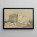 Der Tempel von Baalbek - David Roberts — gerahmtes Bild an der Wand