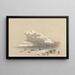L'Approche de Pétra regardant vers une ancienne tour de guet - David Roberts — gerahmtes Bild an der Wand