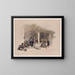 Der Kaffee - David Roberts — gerahmtes Bild an der Wand