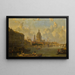 Vue depuis le pont de Waterloo embrassant Saint-Paul, Somerset House et Temple - David Roberts — gerahmtes Bild an der Wand