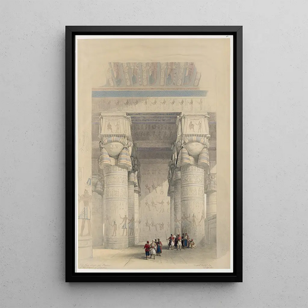 David Roberts - View from under the portico of the Temple of Dendera Dandara.webp