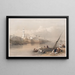 Vue sur le Nil, Fähre nach Gizeh - David Roberts — gerahmtes Bild an der Wand