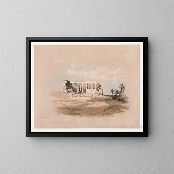 Wadi Maharraka, Nubien, 14. November 1838 - David Roberts — gerahmtes Bild an der Wand
