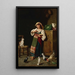 L'heure du souper - David Sani — gerahmtes Bild an der Wand