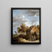 Ein Chalet - David Teniers der Jüngere — gerahmtes Bild an der Wand