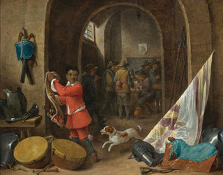 Innenansicht eines Wachsaals - David Teniers der Jüngere — Ansicht des Kunstwerks