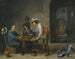Eine Wacht-Szene mit Trictrac-Spielern im Vordergrund - David Teniers der Jüngere — Ansicht des Kunstwerks