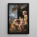 Geburt des Jupiter - David Teniers der Jüngere — gerahmtes Bild an der Wand