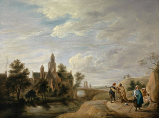 Landschaft mit Staffage-Figuren - David Teniers der Jüngere — Ansicht des Kunstwerks