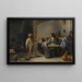 Bauern-Gemälde, das die Feier der Könige feiert - David Teniers der Jüngere — gerahmtes Bild an der Wand