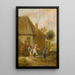Reproduktion des Gemäldes Bauern beim Tanzen vor einer Gaststätte - David Teniers der Jüngere