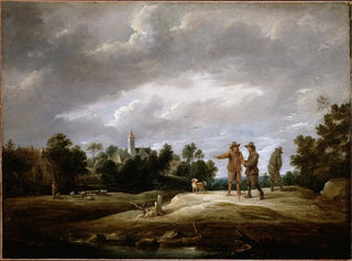 Bauern im Gespräch - David Teniers der Jüngere — Ansicht des Kunstwerks