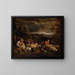 Bergers und Schafe - David Teniers der Jüngere — gerahmtes Bild an der Wand