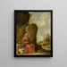 Saint Jérôme au désert - David Teniers le Jeune — gerahmtes Bild an der Wand