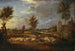 Landschaft bei Sonnenuntergang mit einem Hirten und seiner Herde - David Teniers der Jüngere — Ansicht des Kunstwerks