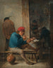 Szene in der Taverne mit Rauchern - David Teniers der Jüngere — Ansicht des Kunstwerks