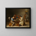 Die Kartenspieler - David Teniers der Jüngere — gerahmtes Bild an der Wand