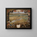 Die Stadt Valenciennes - David Teniers der Jüngere — gerahmtes Bild an der Wand