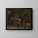 Die Spieler - David Teniers der Jüngere — gerahmtes Bild an der Wand