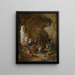 Die Versuchung des heiligen Antonius - David Teniers der Jüngere — gerahmtes Bild an der Wand