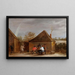 Dorfszene - David Teniers der Jüngere — gerahmtes Bild an der Wand