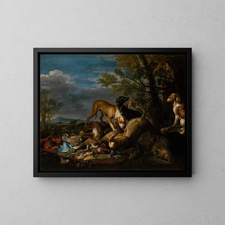 David de Coninck - Hunting Still Life with Dogs.webp