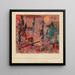 Beginn des Baus im Garten - Paul Klee — gerahmtes Bild an der Wand