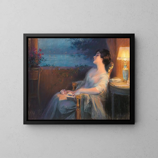 Der Flüstern des Meeres - Delphin Enjolras — gerahmtes Bild an der Wand