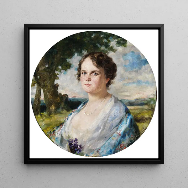 Demi-portrait d'une jeune dame - Luma von FleschBrunningen
