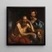 Démocrite und Héraclite - Jacob Jordaens — gerahmtes Bild an der Wand