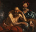 Démocrite und Héraclite - Jacob Jordaens — Ansicht des Kunstwerks